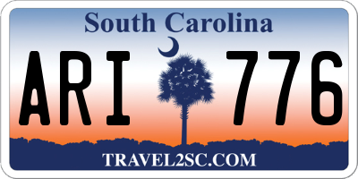 SC license plate ARI776