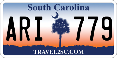 SC license plate ARI779