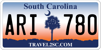 SC license plate ARI780