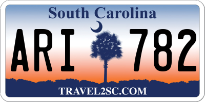 SC license plate ARI782