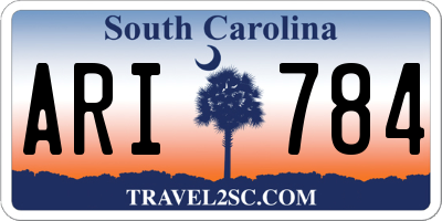 SC license plate ARI784