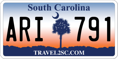SC license plate ARI791