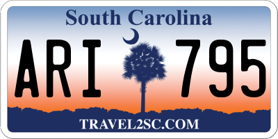 SC license plate ARI795