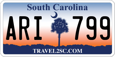 SC license plate ARI799