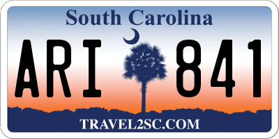 SC license plate ARI841
