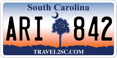 SC license plate ARI842
