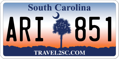SC license plate ARI851