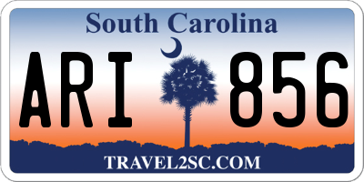 SC license plate ARI856