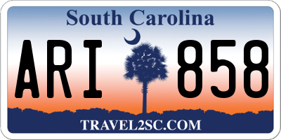 SC license plate ARI858