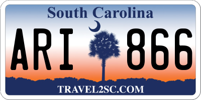 SC license plate ARI866