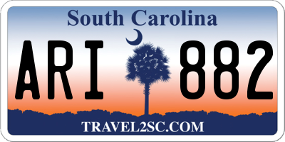 SC license plate ARI882
