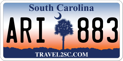 SC license plate ARI883