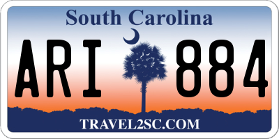 SC license plate ARI884