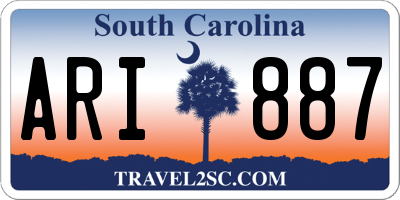 SC license plate ARI887