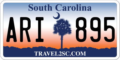 SC license plate ARI895
