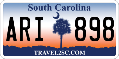 SC license plate ARI898
