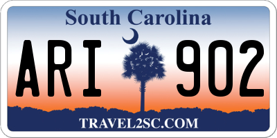 SC license plate ARI902