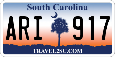 SC license plate ARI917