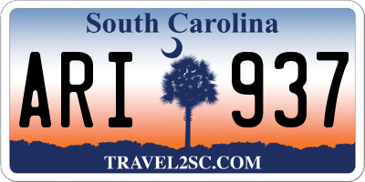 SC license plate ARI937