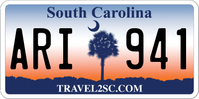 SC license plate ARI941