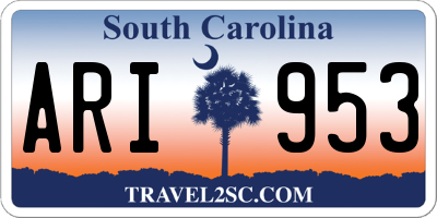 SC license plate ARI953