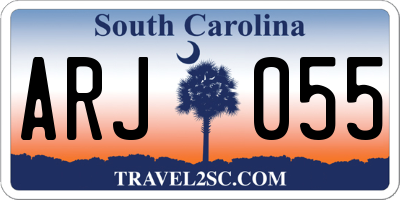 SC license plate ARJ055