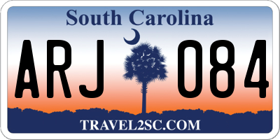 SC license plate ARJ084