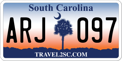 SC license plate ARJ097