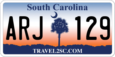 SC license plate ARJ129
