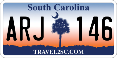 SC license plate ARJ146