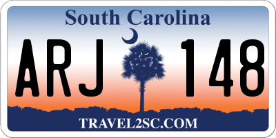 SC license plate ARJ148