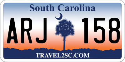 SC license plate ARJ158