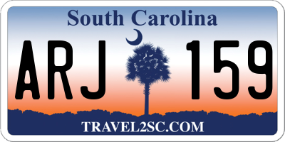 SC license plate ARJ159