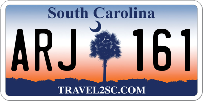 SC license plate ARJ161