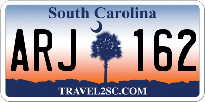 SC license plate ARJ162