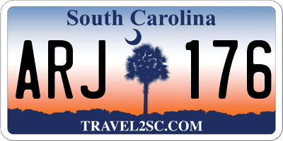 SC license plate ARJ176