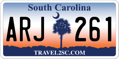 SC license plate ARJ261