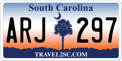 SC license plate ARJ297