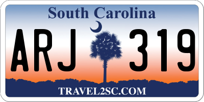 SC license plate ARJ319