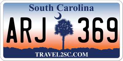 SC license plate ARJ369