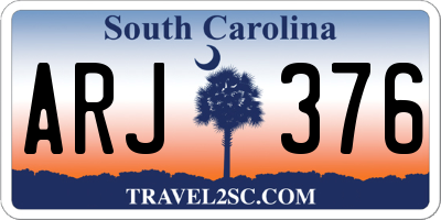 SC license plate ARJ376