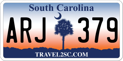 SC license plate ARJ379
