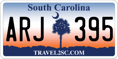 SC license plate ARJ395