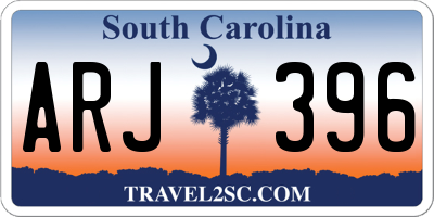 SC license plate ARJ396