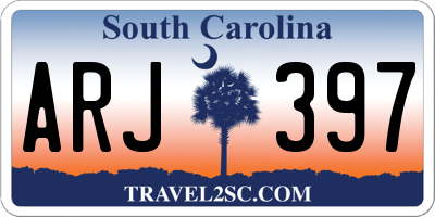 SC license plate ARJ397