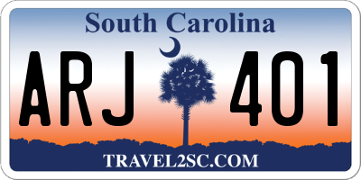 SC license plate ARJ401
