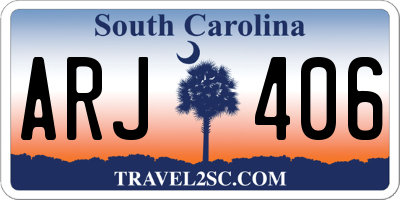 SC license plate ARJ406