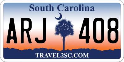 SC license plate ARJ408