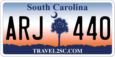 SC license plate ARJ440