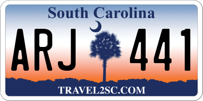 SC license plate ARJ441